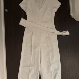 Club Monaco White Jumpsuit